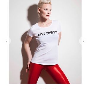 Sukishufu Tee Eat Dirty Size L NWT MSRP 54.09